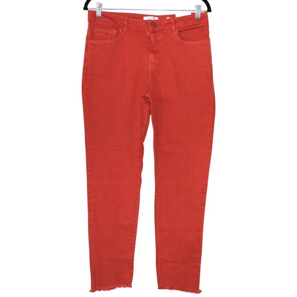 KOTON Cutoff Hem Burnt Orange Jeans Size 31 NWT - Picture 1 of 6